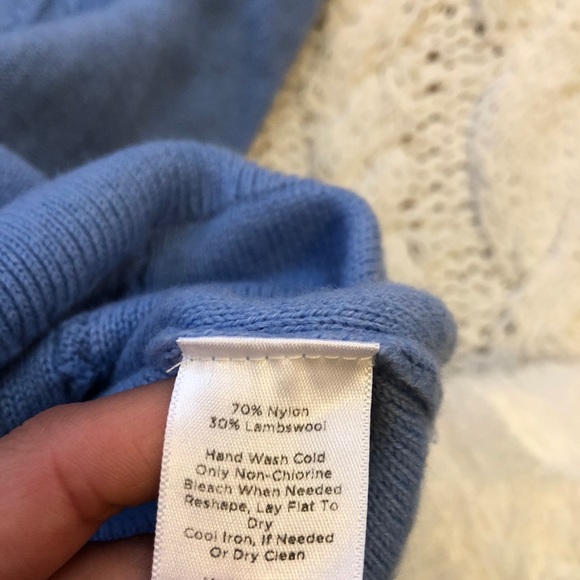 Talbots // Blue Cable Knit Sweater - Picture 6 of 9